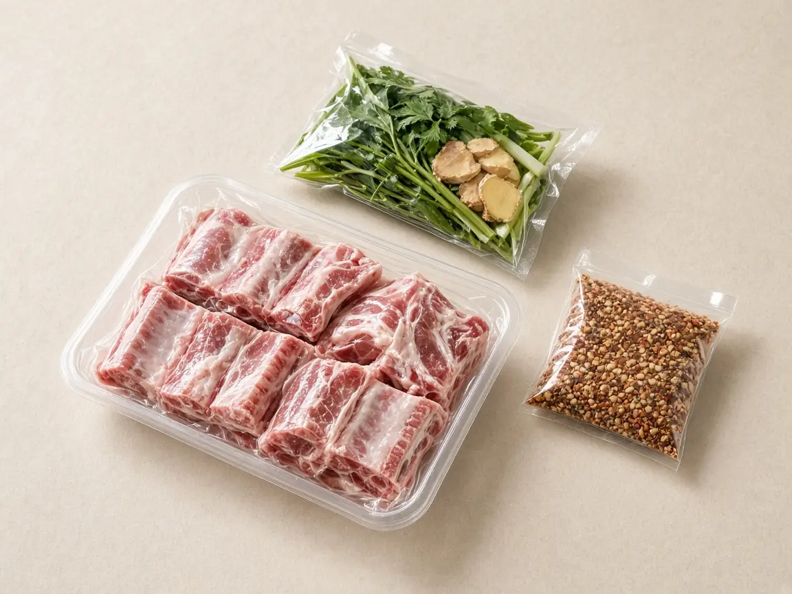 Lẩu sườn non đóng gói