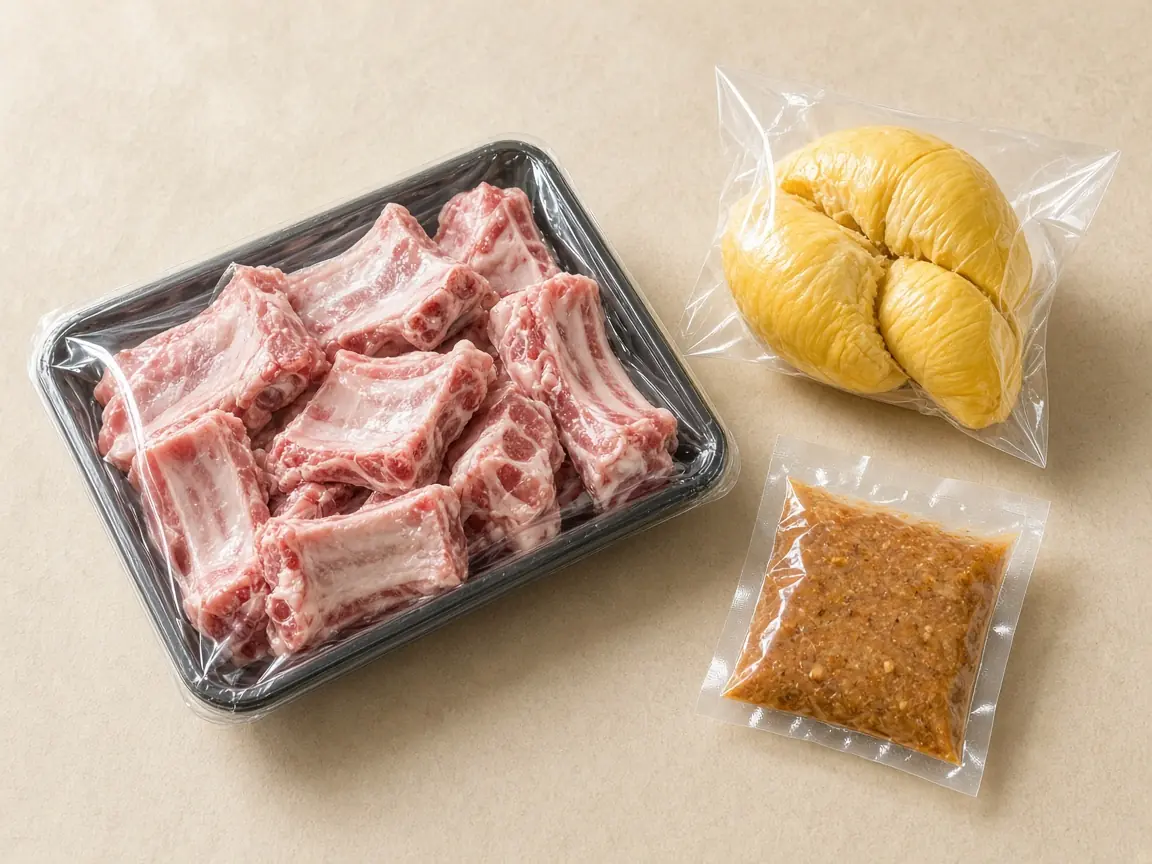 Lẩu sườn non sầu riêng đóng gói