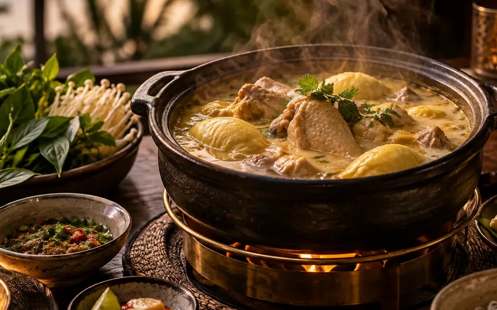 Lẩu sườn non sầu riêng — giao tận nhà TP.HCM